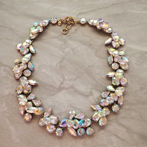 ✨ J.Crew Crystal Cluster Rhinestones Statement Necklace ✨
